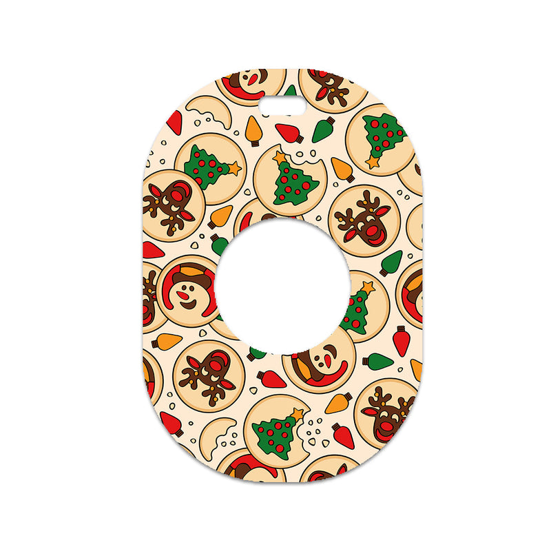 Santa's Cookies Eversense 365 Smart Transmitter Sticker - Pump Peelz Santa's Cookies Eversense 365 Smart Transmitter Sticker - Pump Peelz