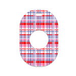 Party Plaid Eversense 365 Smart Transmitter Sticker - Pump Peelz Party Plaid Eversense 365 Smart Transmitter Sticker - Pump Peelz
