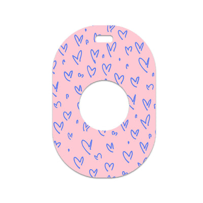 Love Language Eversense 365 Smart Transmitter Sticker - Pump Peelz Love Language Eversense 365 Smart Transmitter Sticker - Pump Peelz