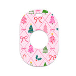 Coquette Christmas Eversense 365 Smart Transmitter Sticker - Pump Peelz Coquette Christmas Eversense 365 Smart Transmitter Sticker - Pump Peelz