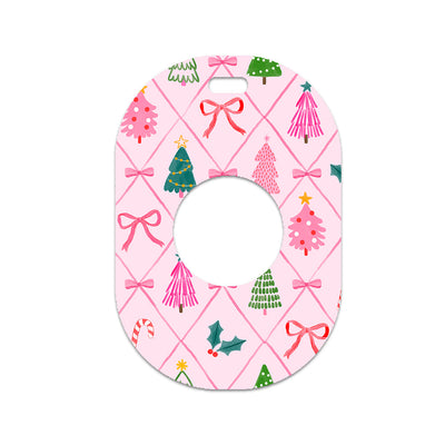 Coquette Christmas Eversense 365 Smart Transmitter Sticker - Pump Peelz Coquette Christmas Eversense 365 Smart Transmitter Sticker - Pump Peelz