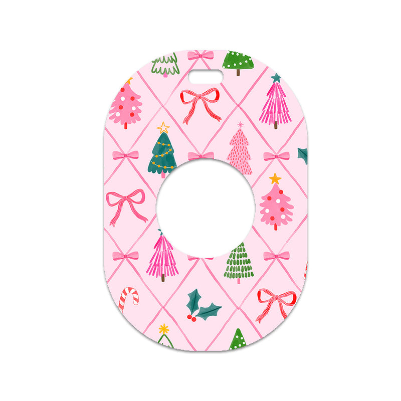 Coquette Christmas Eversense 365 Smart Transmitter Sticker - Pump Peelz Coquette Christmas Eversense 365 Smart Transmitter Sticker - Pump Peelz