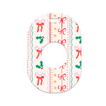Holly Jolly Ribbon Eversense 365 Smart Transmitter Sticker - Pump Peelz Holly Jolly Ribbon Eversense 365 Smart Transmitter Sticker - Pump Peelz