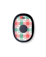 Peppermint Plaid Eversense 365 Smart Transmitter Sticker - Pump Peelz Peppermint Plaid Eversense 365 Smart Transmitter Sticker - Pump Peelz