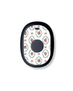 Poinsettia Parade Eversense 365 Smart Transmitter Sticker - Pump Peelz Poinsettia Parade Eversense 365 Smart Transmitter Sticker - Pump Peelz