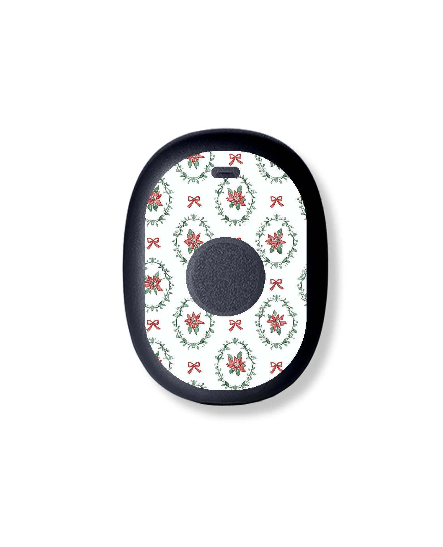 Poinsettia Parade Eversense 365 Smart Transmitter Sticker - Pump Peelz Poinsettia Parade Eversense 365 Smart Transmitter Sticker - Pump Peelz