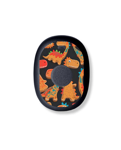 Jurassic Gingerbread Eversense 365 Smart Transmitter Sticker - Pump Peelz Jurassic Gingerbread Eversense 365 Smart Transmitter Sticker - Pump Peelz