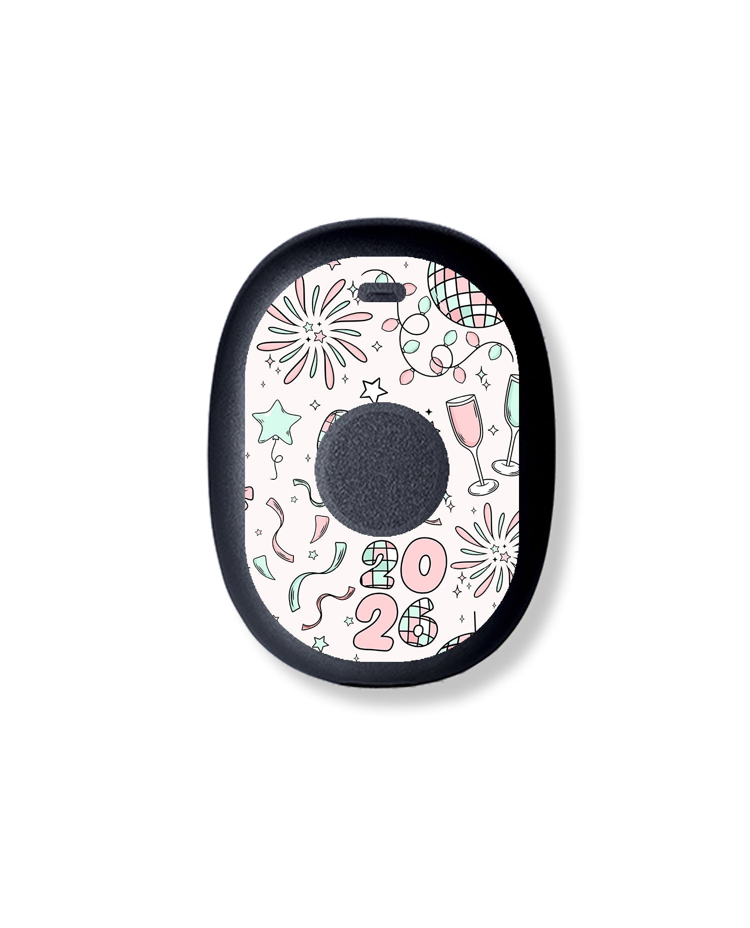 Cheers to '26 Eversense 365 Smart Transmitter Sticker - Pump Peelz Cheers to '26 Eversense 365 Smart Transmitter Sticker - Pump Peelz