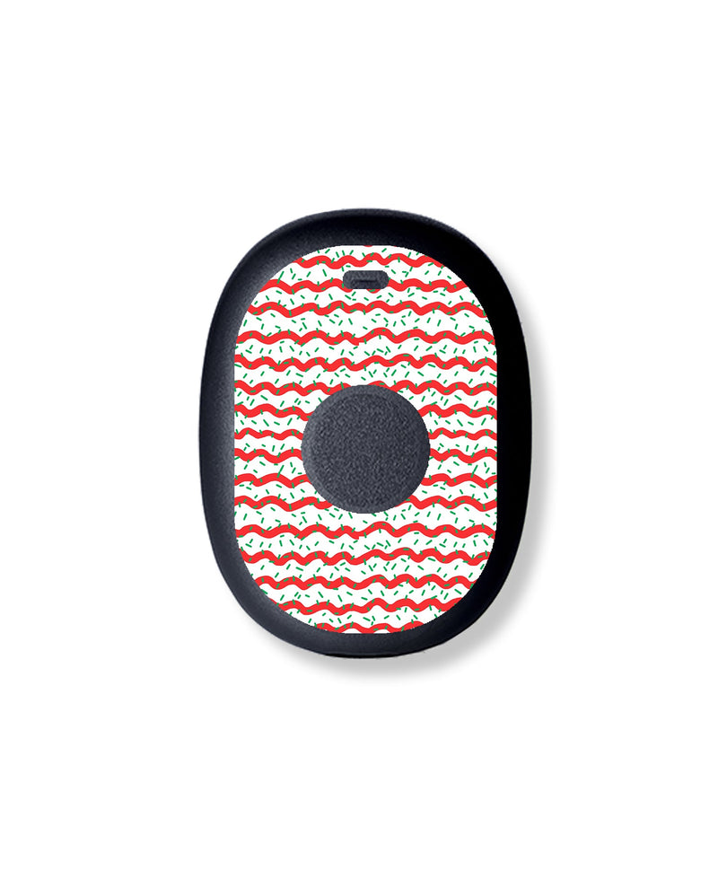 Christmas Icing Eversense 365 Smart Transmitter Sticker - Pump Peelz Christmas Icing Eversense 365 Smart Transmitter Sticker - Pump Peelz