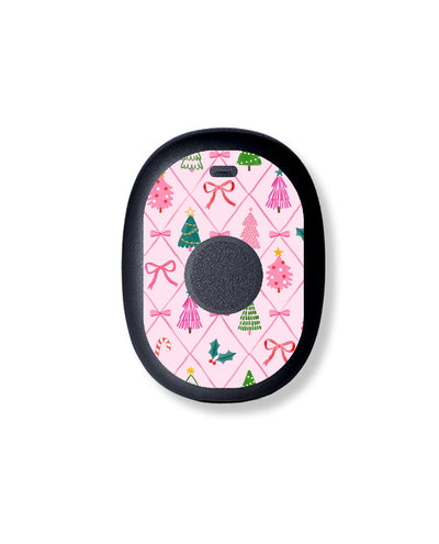 Coquette Christmas Eversense 365 Smart Transmitter Sticker - Pump Peelz Coquette Christmas Eversense 365 Smart Transmitter Sticker - Pump Peelz
