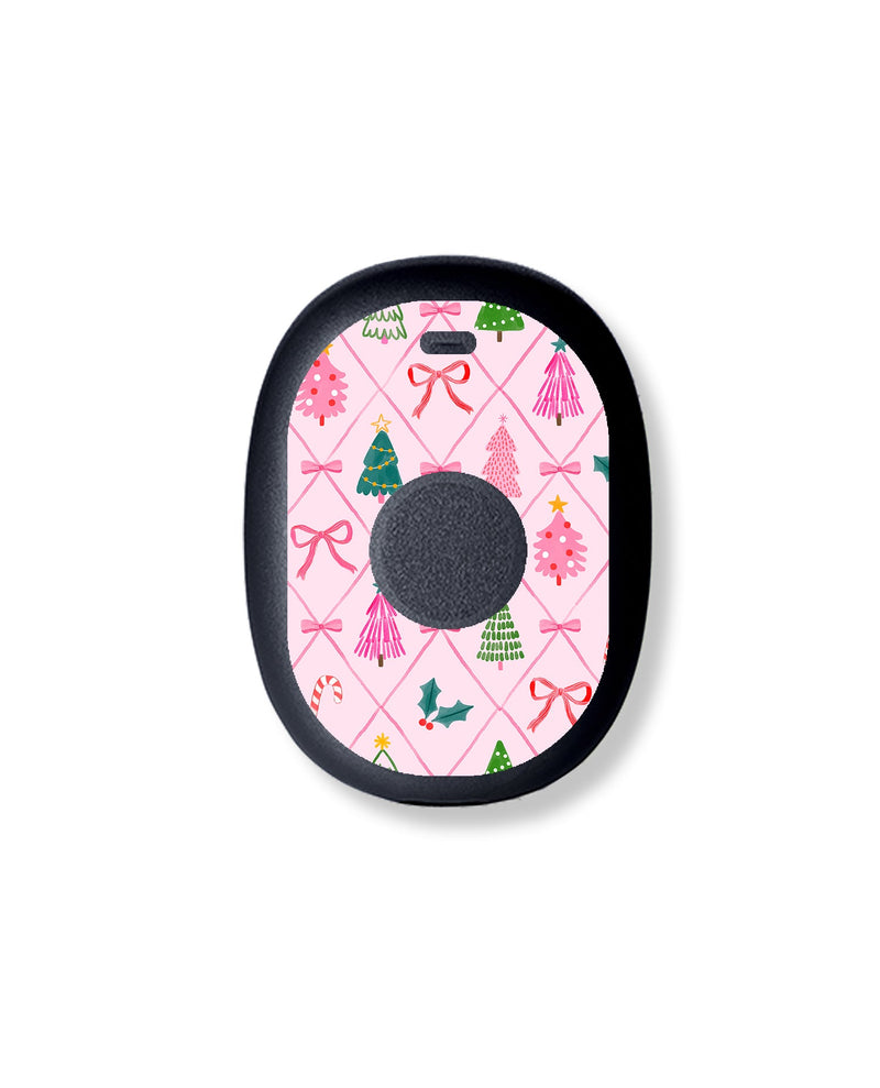 Coquette Christmas Eversense 365 Smart Transmitter Sticker - Pump Peelz Coquette Christmas Eversense 365 Smart Transmitter Sticker - Pump Peelz