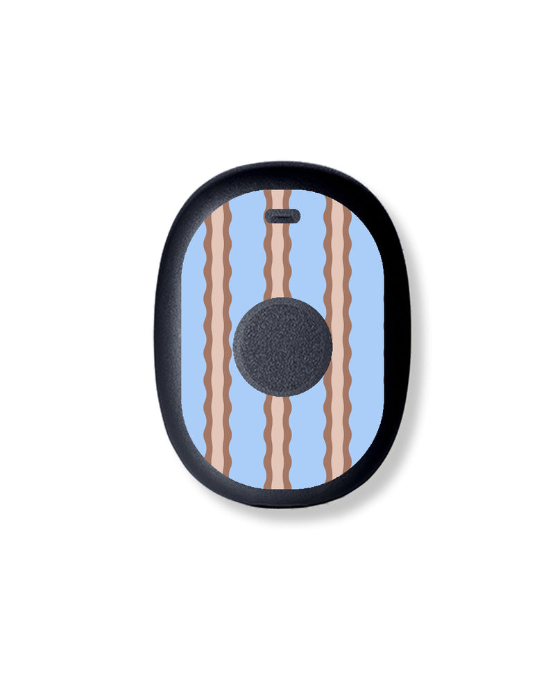 Boardwalk Waves Eversense 365 Smart Transmitter Sticker - Pump Peelz Boardwalk Waves Eversense 365 Smart Transmitter Sticker - Pump Peelz