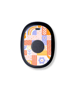 Wildflower Doodle Eversense 365 Smart Transmitter Sticker - Pump Peelz Wildflower Doodle Eversense 365 Smart Transmitter Sticker - Pump Peelz