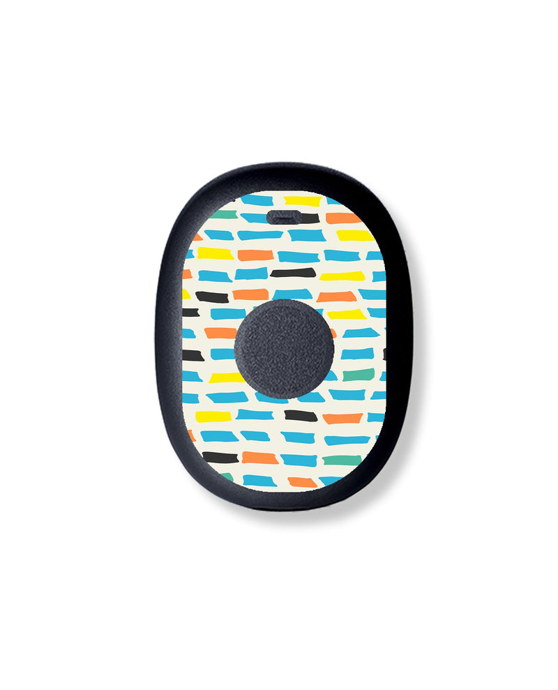 Colorful Sticks Eversense 365 Smart Transmitter Sticker - Pump Peelz Colorful Sticks Eversense 365 Smart Transmitter Sticker - Pump Peelz