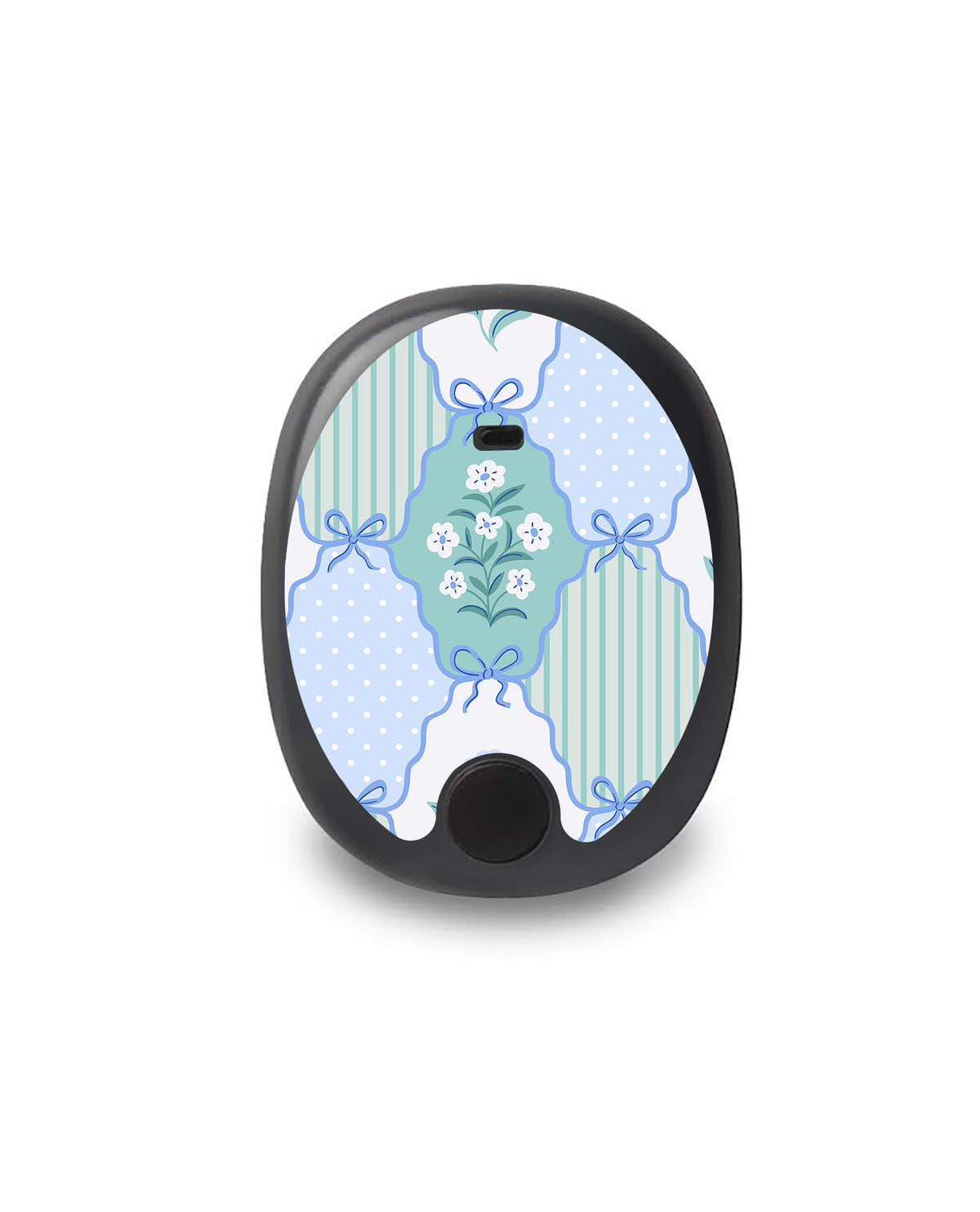 Cottage Bows Eversense Smart Transmitter Sticker - Pump Peelz Cottage Bows Eversense Smart Transmitter Sticker - Pump Peelz