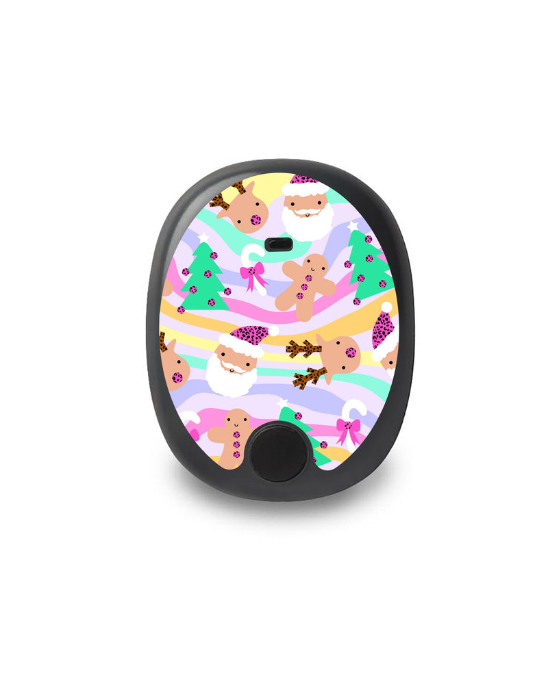 Christmas Pastel Sticker for Eversense Smart Transmitter Christmas Pastel Sticker for Eversense Smart Transmitter