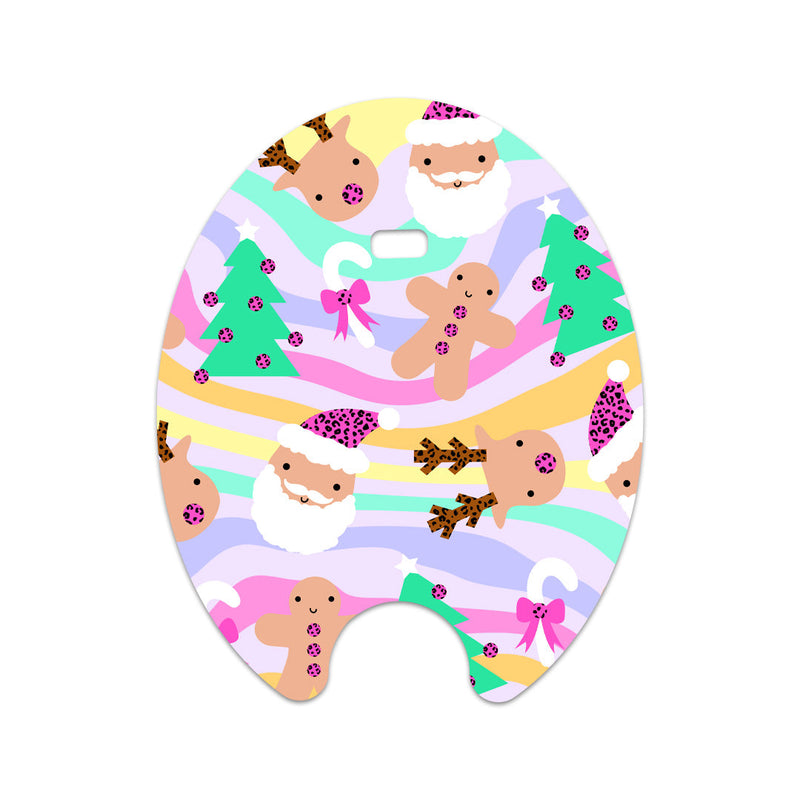 Christmas Pastel Sticker for Eversense Smart Transmitter Christmas Pastel Sticker for Eversense Smart Transmitter