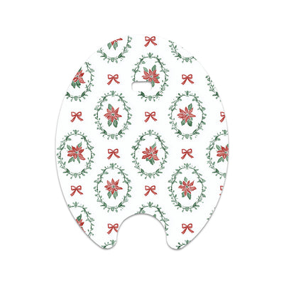 Poinsettia Parade Eversense Smart Transmitter Sticker - Pump Peelz Poinsettia Parade Eversense Smart Transmitter Sticker - Pump Peelz