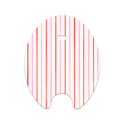 Peppermint Stripes Eversense Smart Transmitter Sticker - Pump Peelz Peppermint Stripes Eversense Smart Transmitter Sticker - Pump Peelz