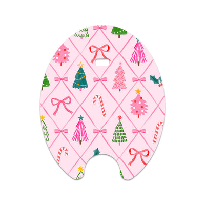 Coquette Christmas Eversense Smart Transmitter Sticker - Pump Peelz Coquette Christmas Eversense Smart Transmitter Sticker - Pump Peelz