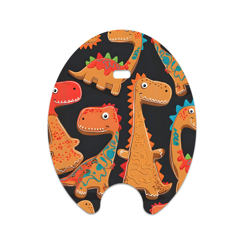 Jurassic Gingerbread Eversense Smart Transmitter Sticker - Pump Peelz Jurassic Gingerbread Eversense Smart Transmitter Sticker - Pump Peelz