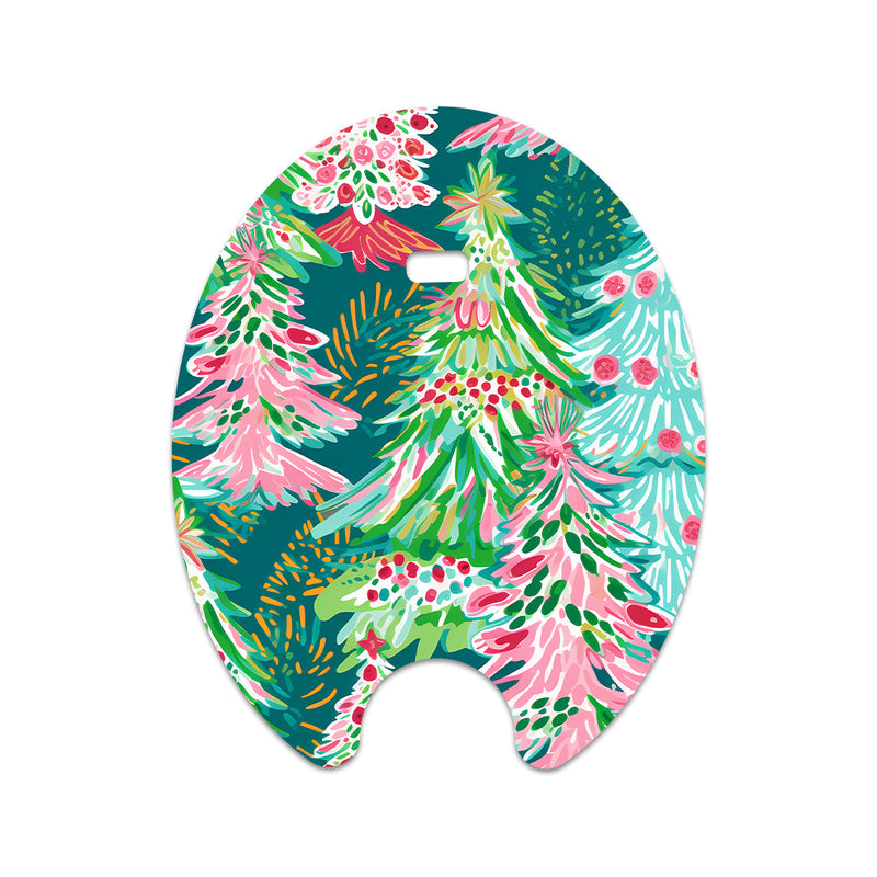 Festive Forest Eversense Smart Transmitter Sticker - Pump Peelz Festive Forest Eversense Smart Transmitter Sticker - Pump Peelz