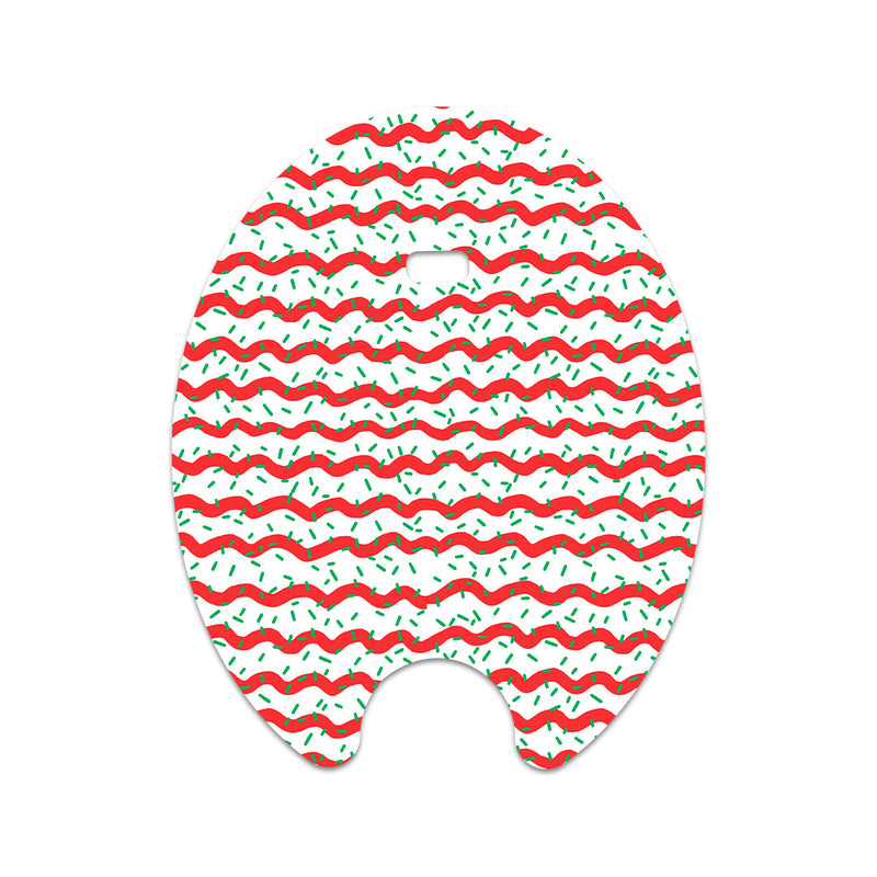 Christmas Icing Eversense Smart Transmitter Sticker - Pump Peelz Christmas Icing Eversense Smart Transmitter Sticker - Pump Peelz