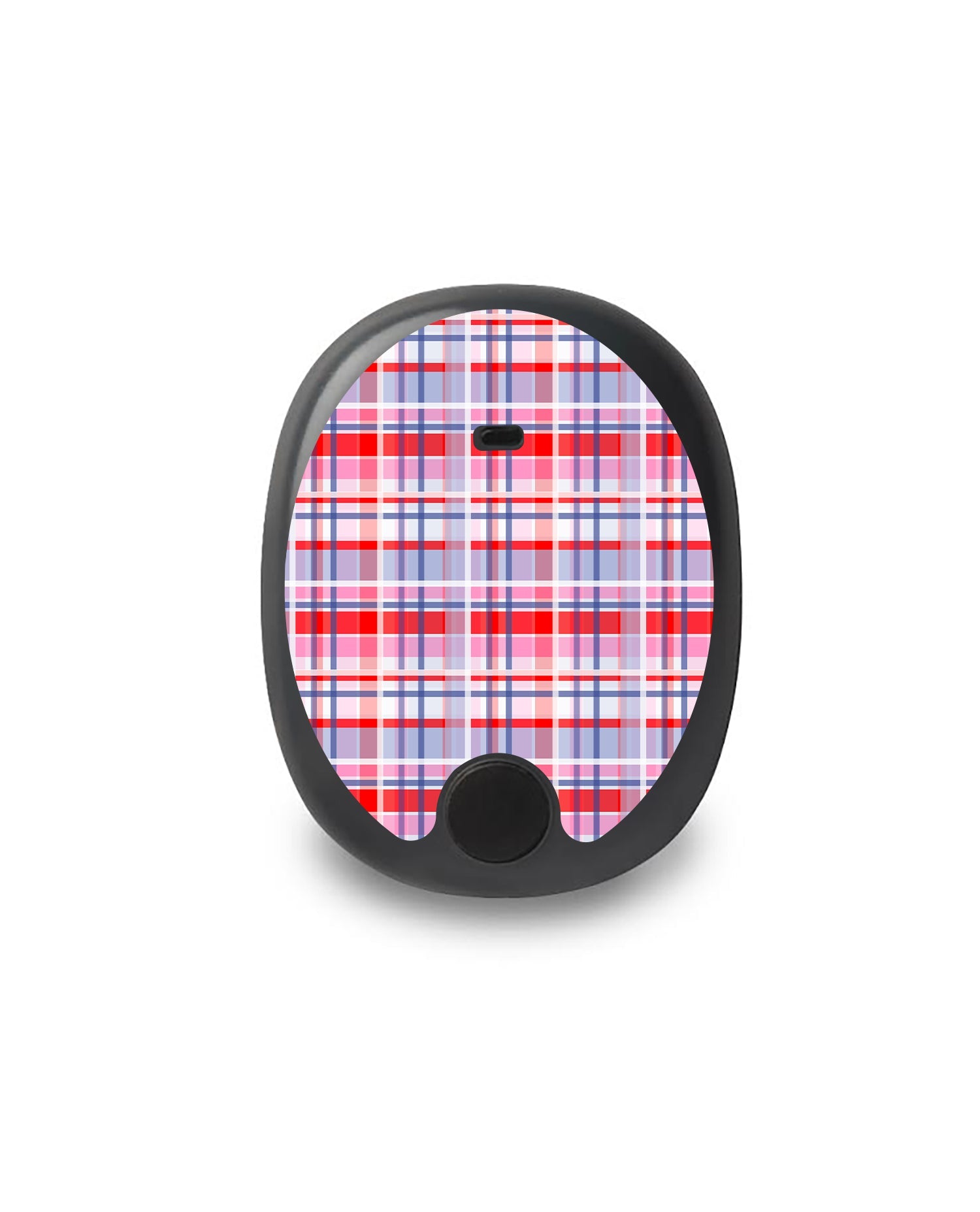 Party Plaid Eversense Smart Transmitter Sticker - Pump Peelz Party Plaid Eversense Smart Transmitter Sticker - Pump Peelz