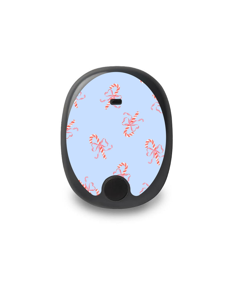Candy Cane Lane Eversense Smart Transmitter Sticker - Pump Peelz Candy Cane Lane Eversense Smart Transmitter Sticker - Pump Peelz