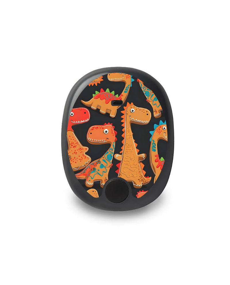 Jurassic Gingerbread Eversense Smart Transmitter Sticker - Pump Peelz Jurassic Gingerbread Eversense Smart Transmitter Sticker - Pump Peelz