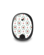 Poinsettia Parade Eversense Smart Transmitter Sticker - Pump Peelz Poinsettia Parade Eversense Smart Transmitter Sticker - Pump Peelz