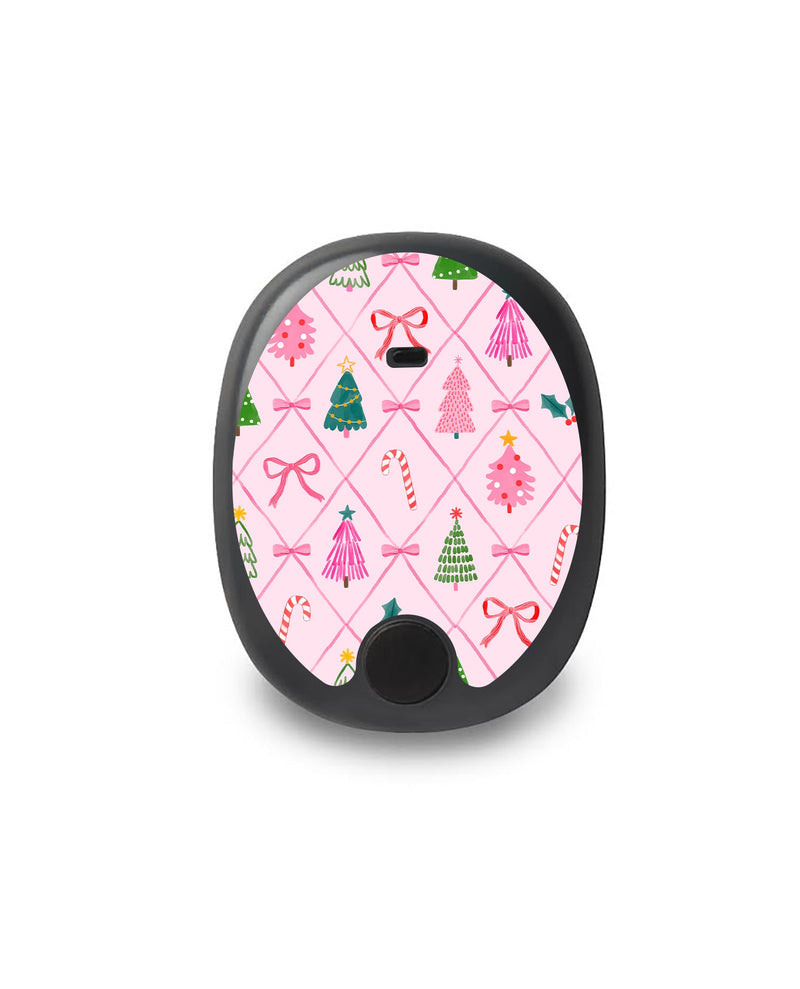 Coquette Christmas Eversense Smart Transmitter Sticker - Pump Peelz Coquette Christmas Eversense Smart Transmitter Sticker - Pump Peelz