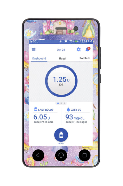 Fairytale Sticker for Omnipod DASH® PDM – Pump Peelz Fairytale Sticker for Omnipod DASH® PDM – Pump Peelz