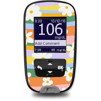 Floral Swirls Sticker for the Accu-Chek Guide Glucometer Floral Swirls Sticker for the Accu-Chek Guide Glucometer