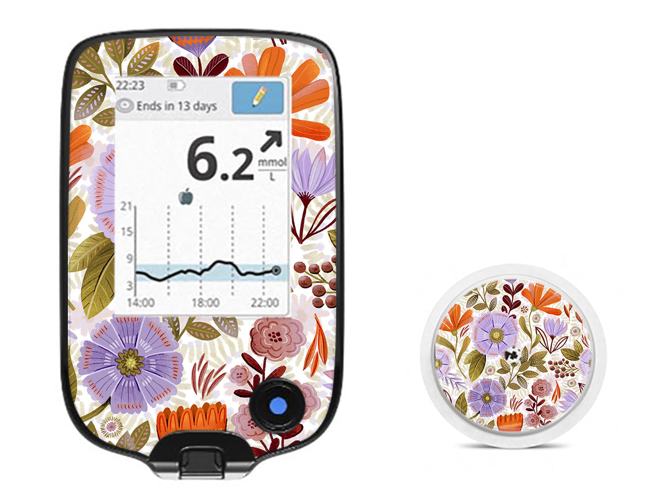Autumn Meadow Freestyle Libre 2 Sticker - Pump Peelz Autumn Meadow Freestyle Libre 2 Sticker - Pump Peelz