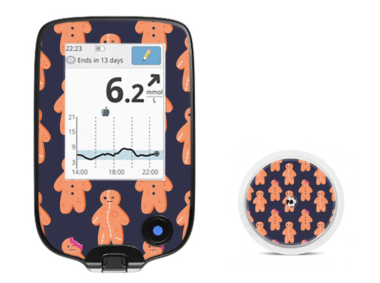 Zombie Cookies Freestyle Libre 2 Sticker - Pump Peelz Zombie Cookies Freestyle Libre 2 Sticker - Pump Peelz