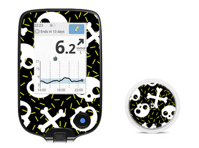 Bone Pop Freestyle Libre 2 Sticker - Pump Peelz Bone Pop Freestyle Libre 2 Sticker - Pump Peelz