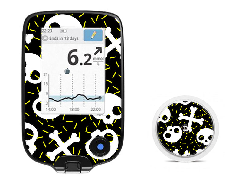 Bone Pop Freestyle Libre 2 Sticker - Pump Peelz Bone Pop Freestyle Libre 2 Sticker - Pump Peelz