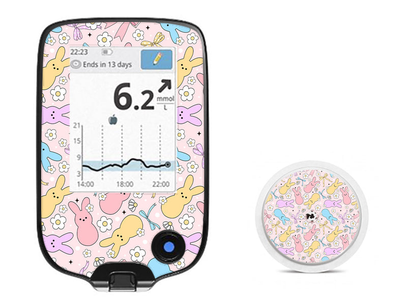 Hoppy Spring Freestyle Libre 2 Sticker - Pump Peelz Hoppy Spring Freestyle Libre 2 Sticker - Pump Peelz