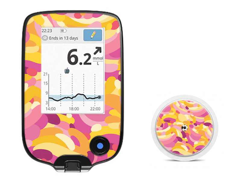 Jelly Swirl Freestyle Libre 2 Sticker - Pump Peelz Jelly Swirl Freestyle Libre 2 Sticker - Pump Peelz