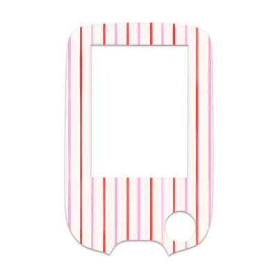 Peppermint Stripes Freestyle Libre 2 Sticker - Pump Peelz Peppermint Stripes Freestyle Libre 2 Sticker - Pump Peelz