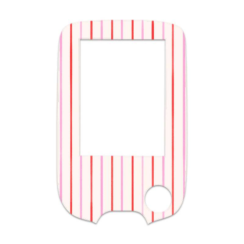 Peppermint Stripes Freestyle Libre 2 Sticker - Pump Peelz Peppermint Stripes Freestyle Libre 2 Sticker - Pump Peelz