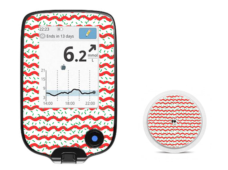 Christmas Icing Freestyle Libre 2 Sticker - Pump Peelz Christmas Icing Freestyle Libre 2 Sticker - Pump Peelz