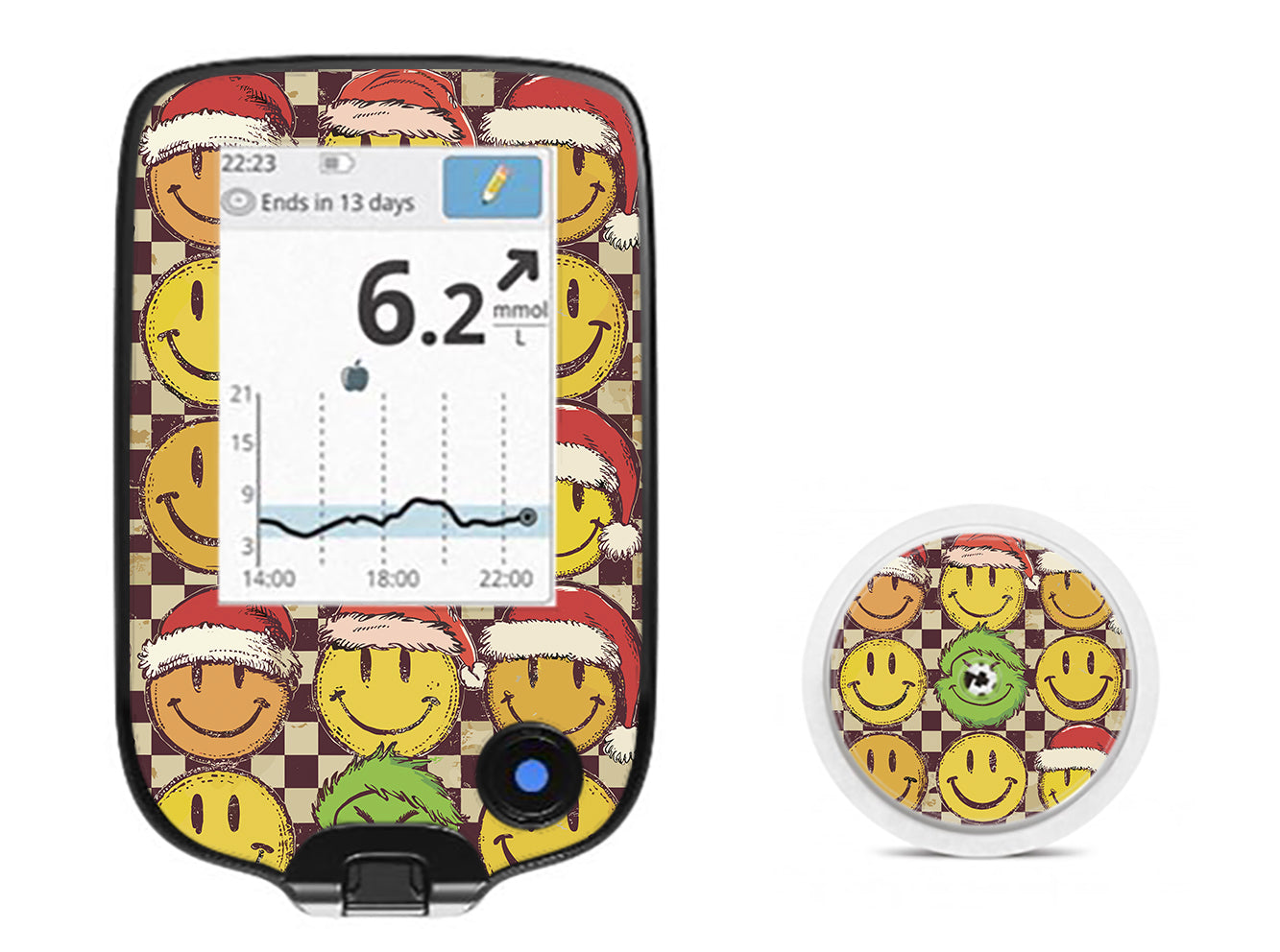 Merry Mischief Freestyle Libre 2 Sticker - Pump Peelz Merry Mischief Freestyle Libre 2 Sticker - Pump Peelz