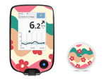 Retro Noel Freestyle Libre 2 Sticker - Pump Peelz Retro Noel Freestyle Libre 2 Sticker - Pump Peelz