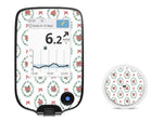 Poinsettia Parade Freestyle Libre 2 Sticker - Pump Peelz Poinsettia Parade Freestyle Libre 2 Sticker - Pump Peelz