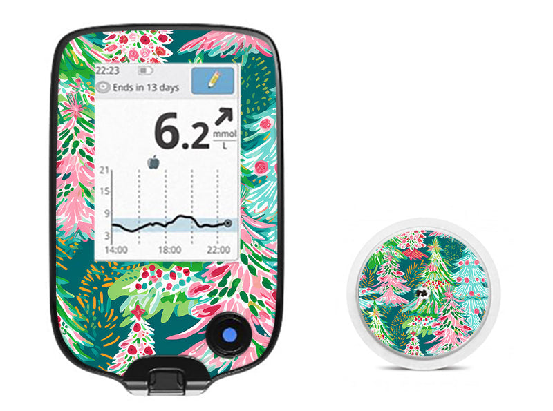 Festive Forest Freestyle Libre 2 Sticker - Pump Peelz Festive Forest Freestyle Libre 2 Sticker - Pump Peelz