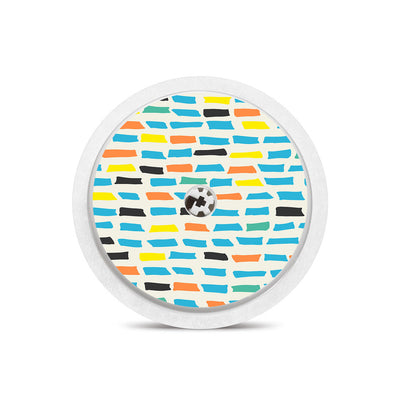 Colorful Sticks Freestyle Libre 2 Sticker - Pump Peelz Colorful Sticks Freestyle Libre 2 Sticker - Pump Peelz