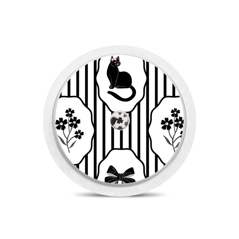 Midnight Cat Freestyle Libre 2 Sticker - Pump Peelz Midnight Cat Freestyle Libre 2 Sticker - Pump Peelz
