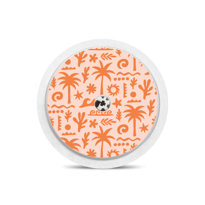 Terracotta Tides Freestyle Libre 2 Sticker - Pump Peelz Terracotta Tides Freestyle Libre 2 Sticker - Pump Peelz